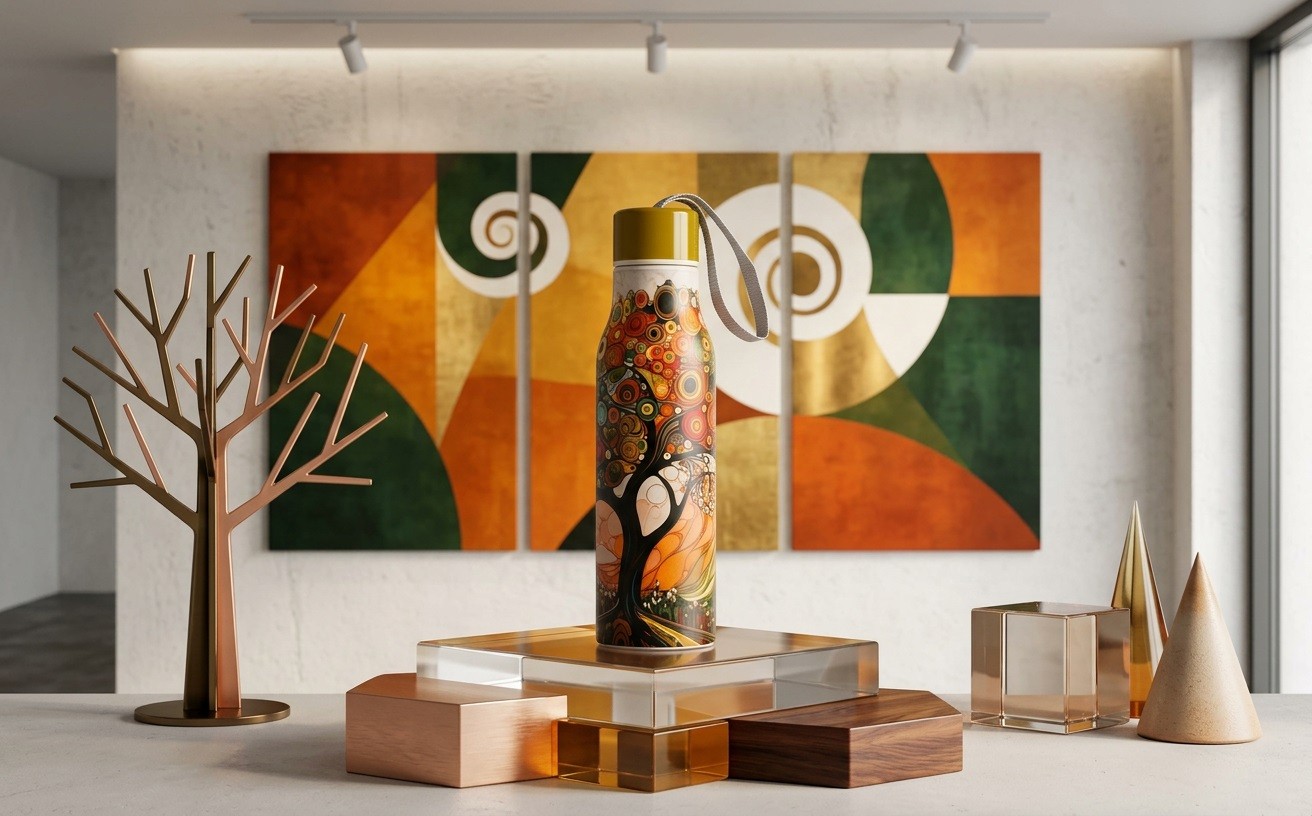 Butelka termiczna 500 ml MODERN TREE