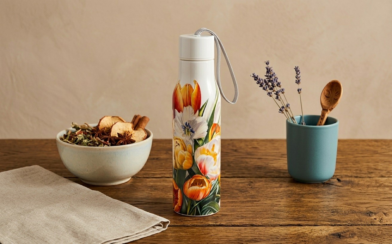 Butelka termiczna 500 ml TULIPANY