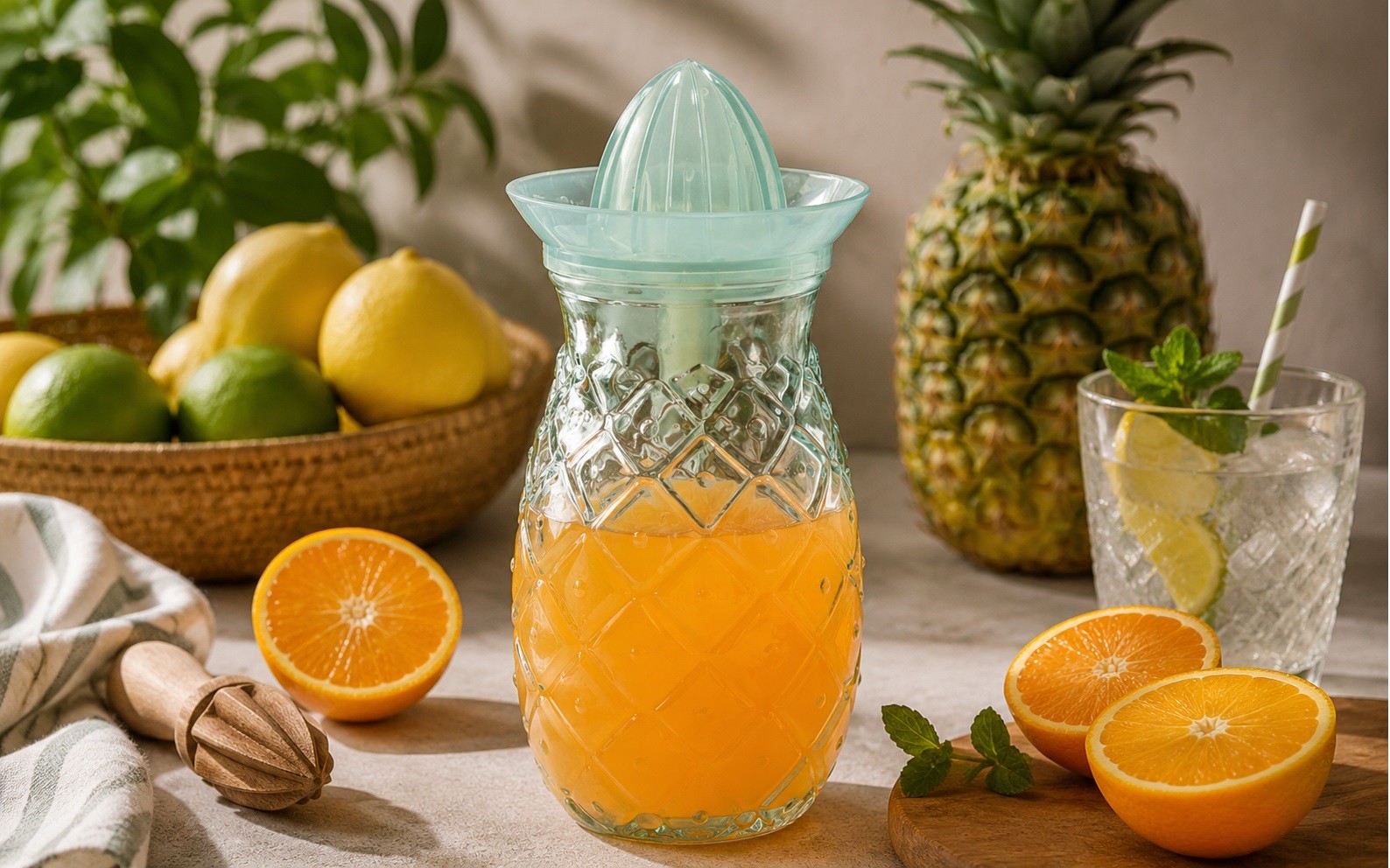 Szklanka 700 ml Ananas z wyciskarką San Miguel