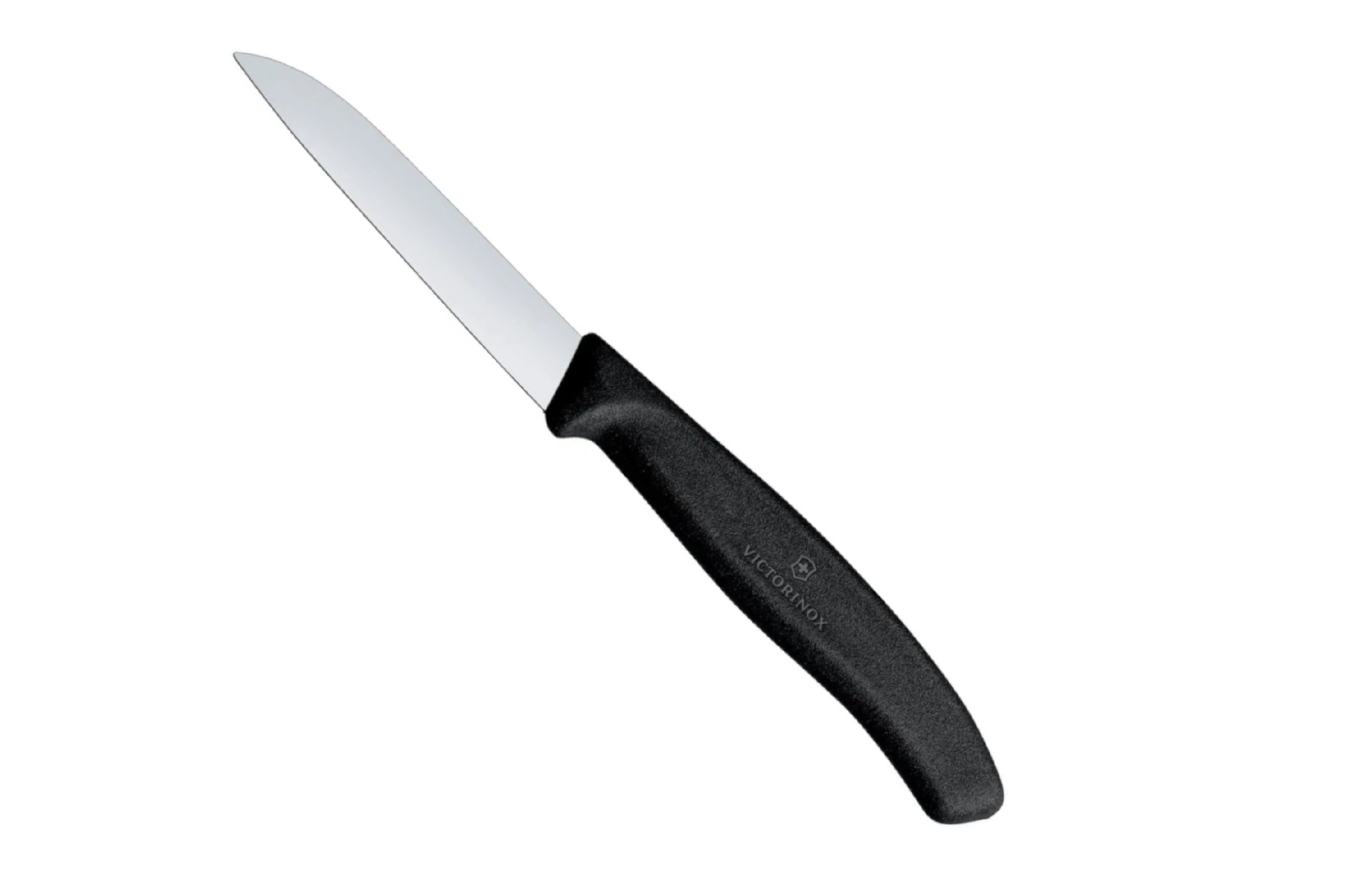 Nóż do obierania 8 cm Swiss Classic czarny gładkie ostrze
