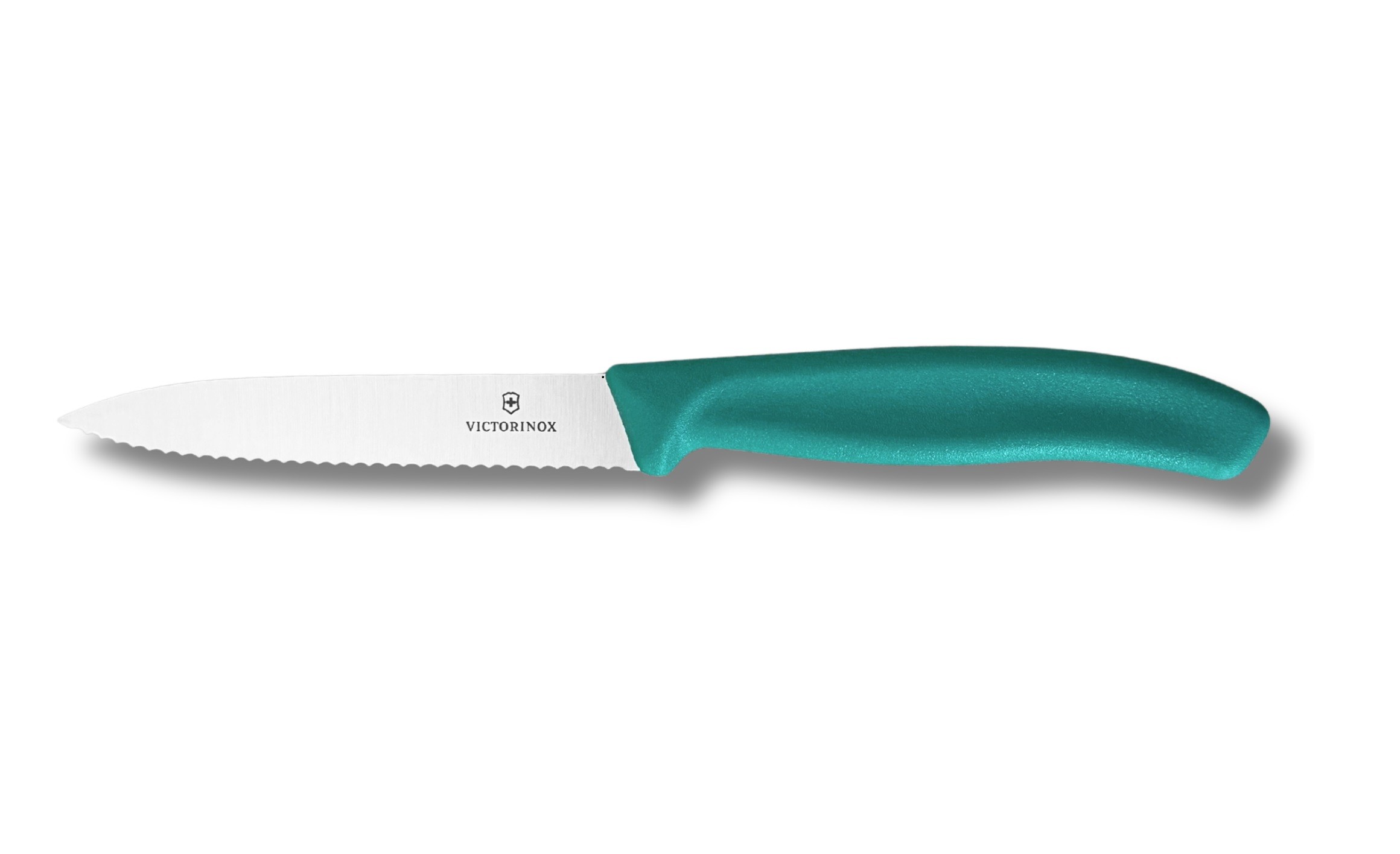 Nóż do warzyw i owoców 10 cm Swiss Classic Zielony ząbkowany