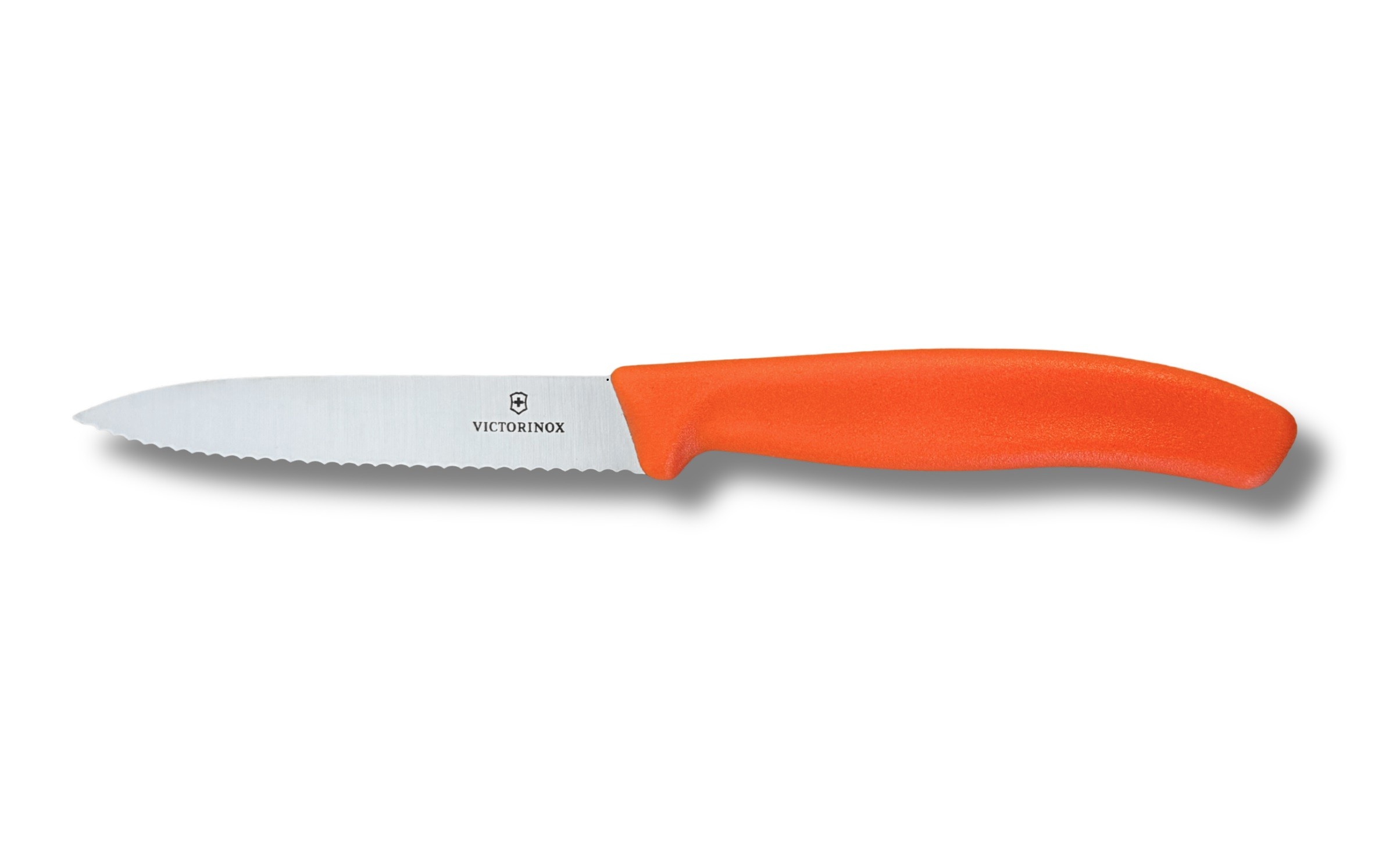 Nóż do warzyw i owoców 10 cm Swiss Classic Pomarańczowy ząbkowany