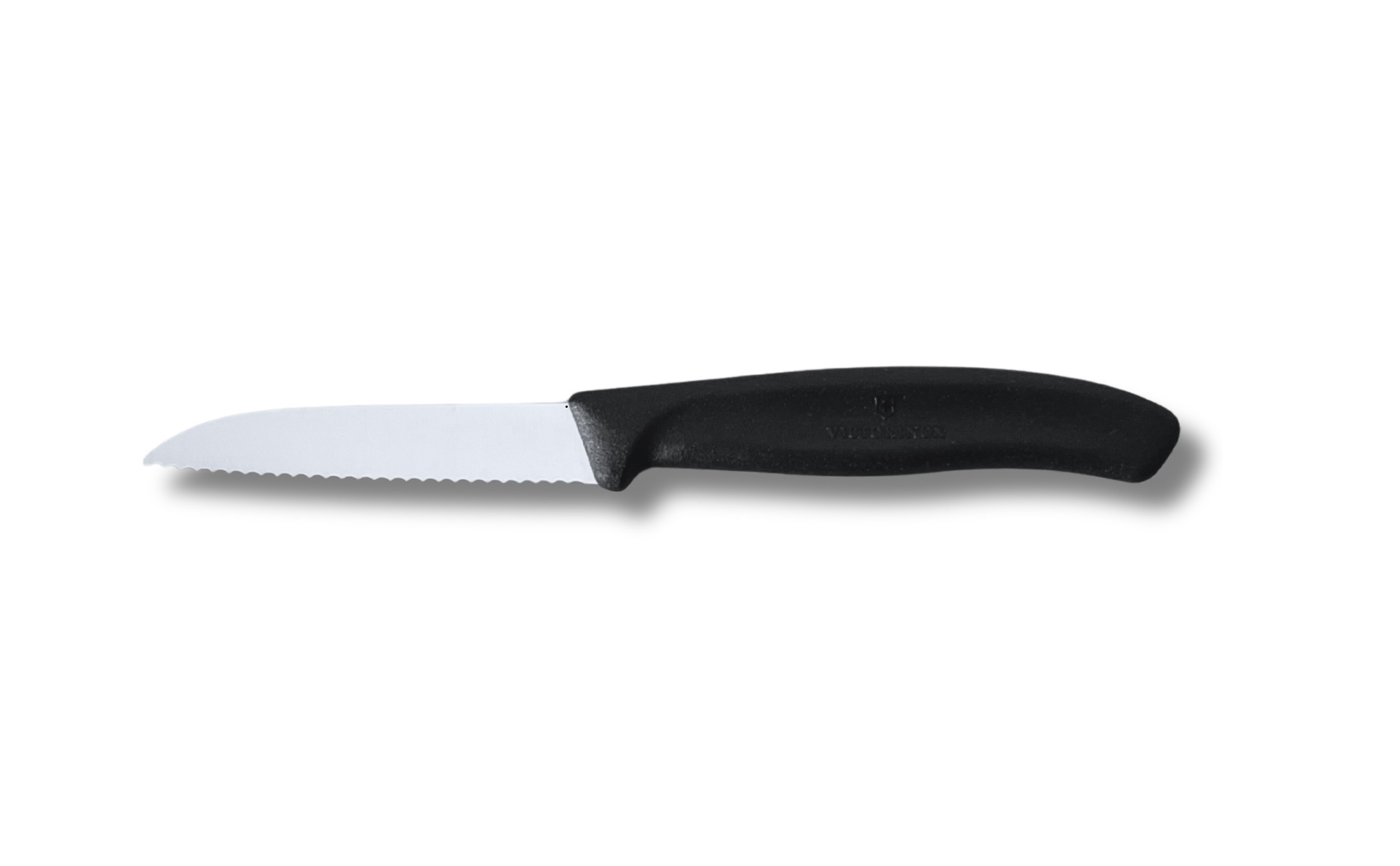 Nóż do warzyw i owoców 8 cm Swiss Classic Czarny ząbkowany