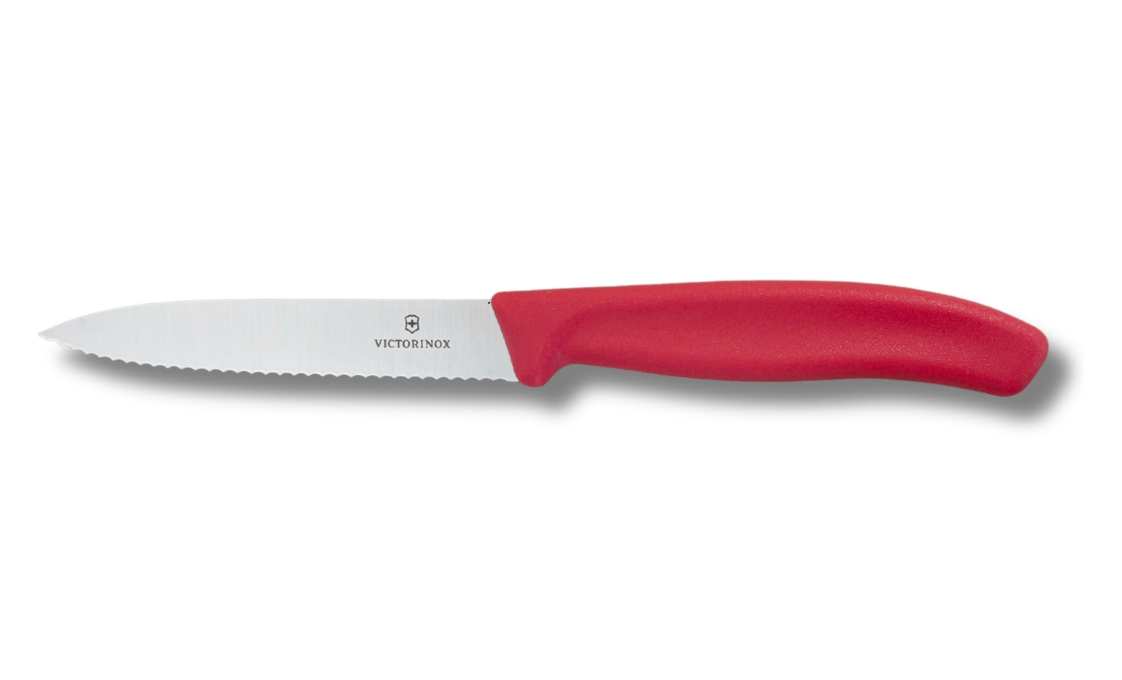 Nóż do warzyw i owoców 10 cm Swiss Classic Czerwony ząbkowany