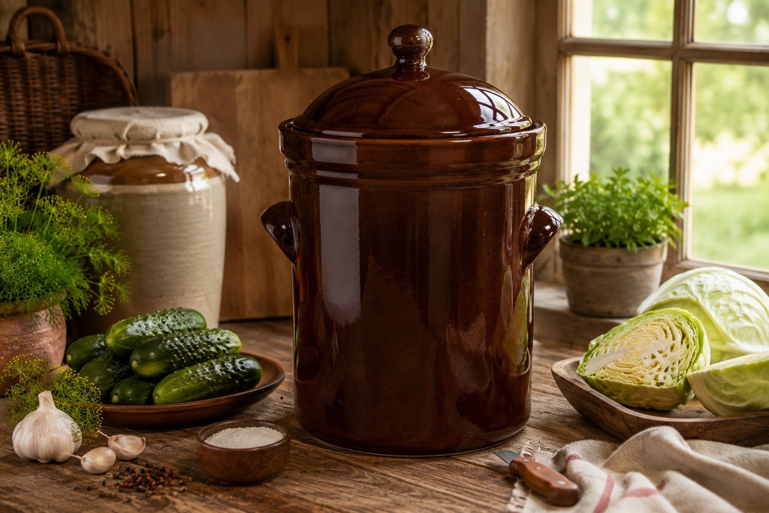 Garnek ceramiczny 10 l z pokrywą Bolesławiec Dekor ZM