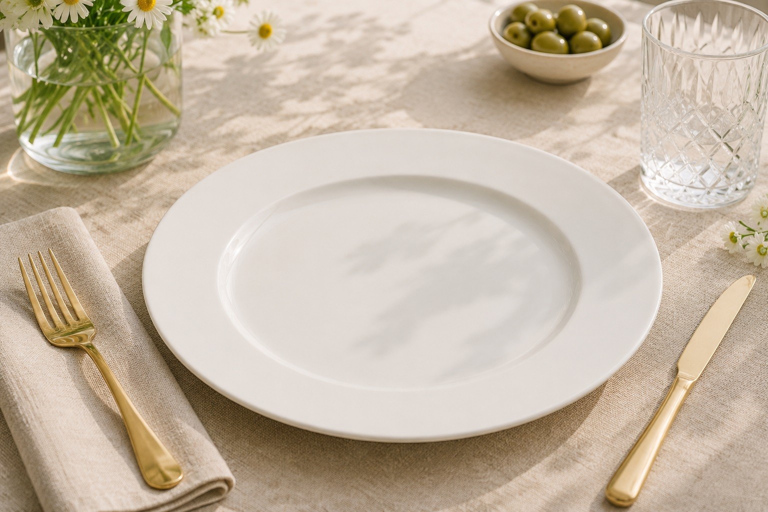 Talerz płytki obiadowy 27 cm Aurum Light