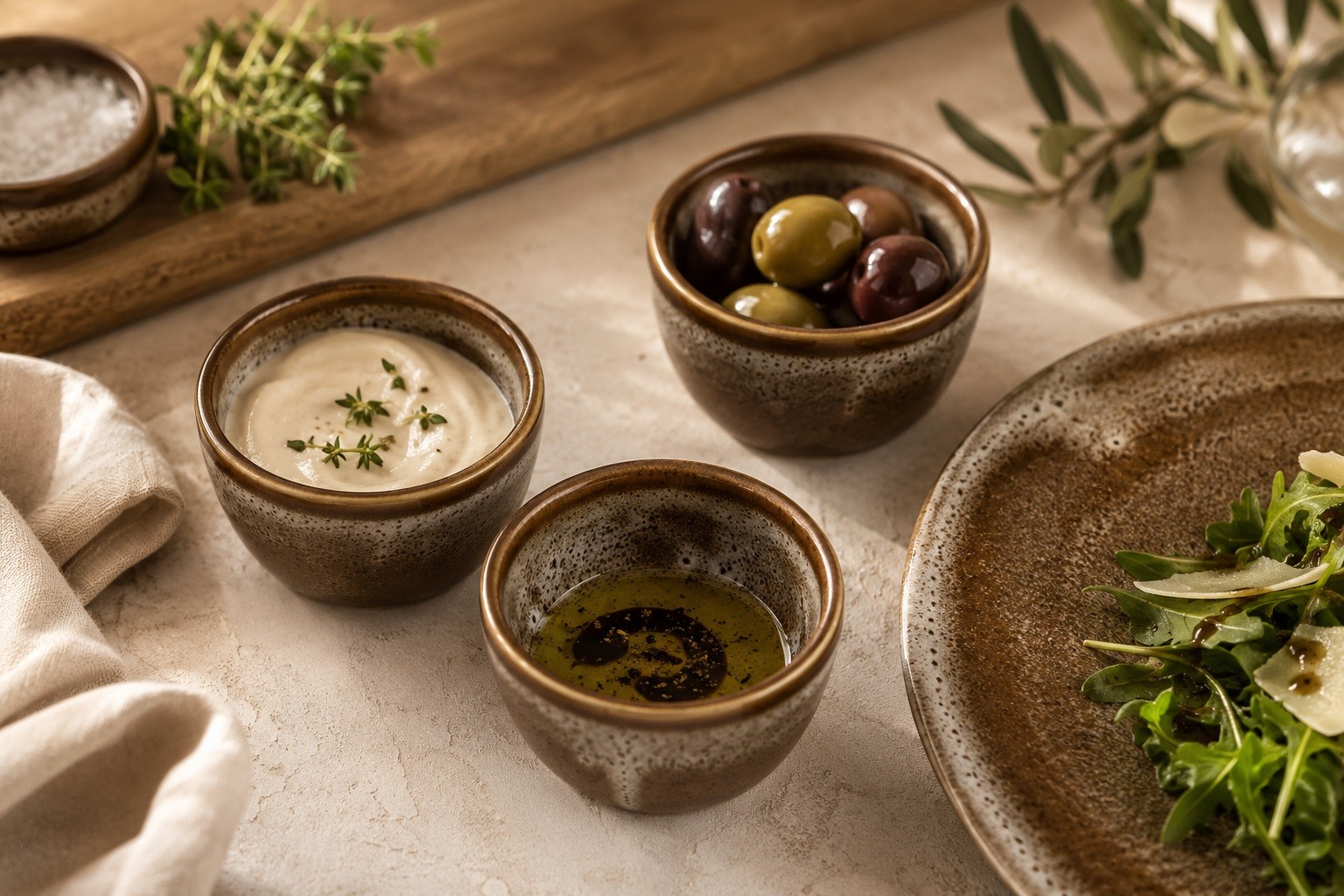 Dip porcelanowy 45 ml dipówka Aurum Brown