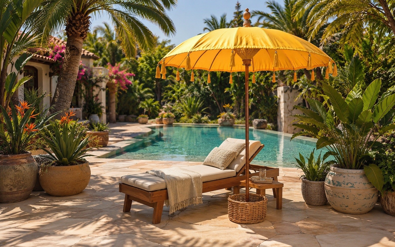 Parasol ogrodowy 185 cm Bali Yellow