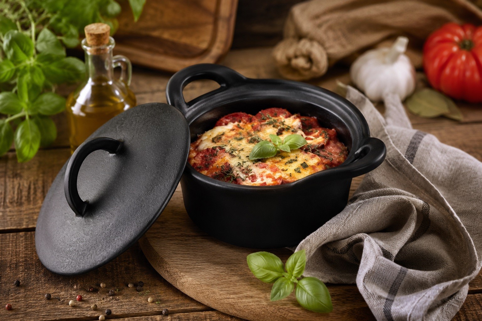 Ceramiczny garnek 750 ml Fero Black