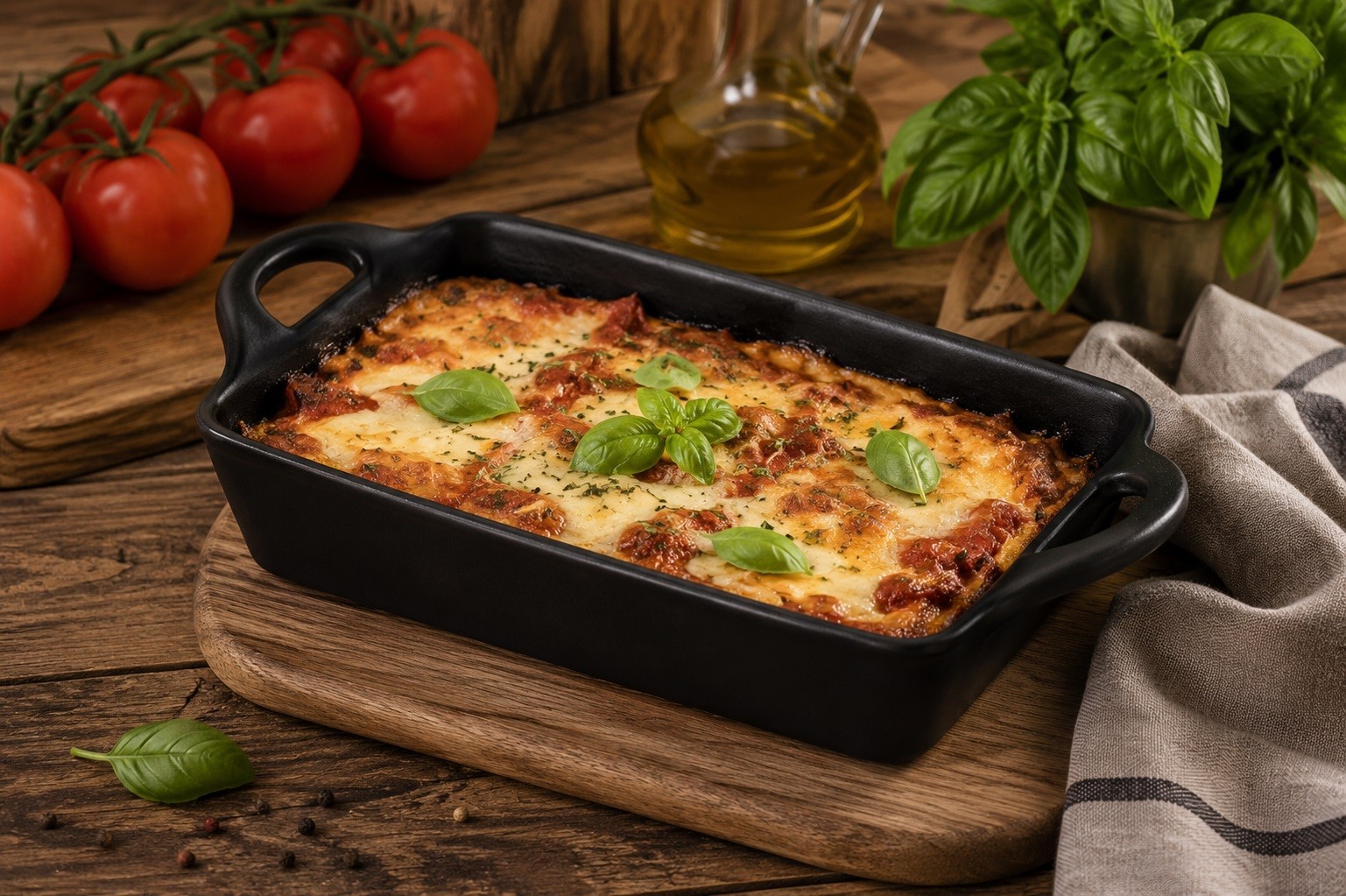 Forma do pieczenia 27 cm ceramiczna Fero Black