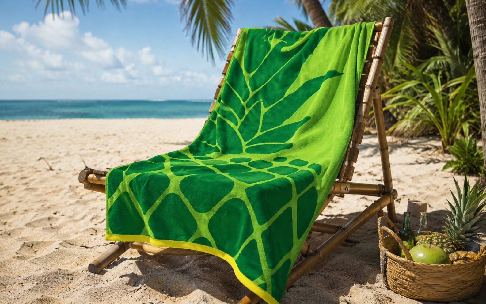 Ręcznik plażowy 100x160 cm Ananas 9346