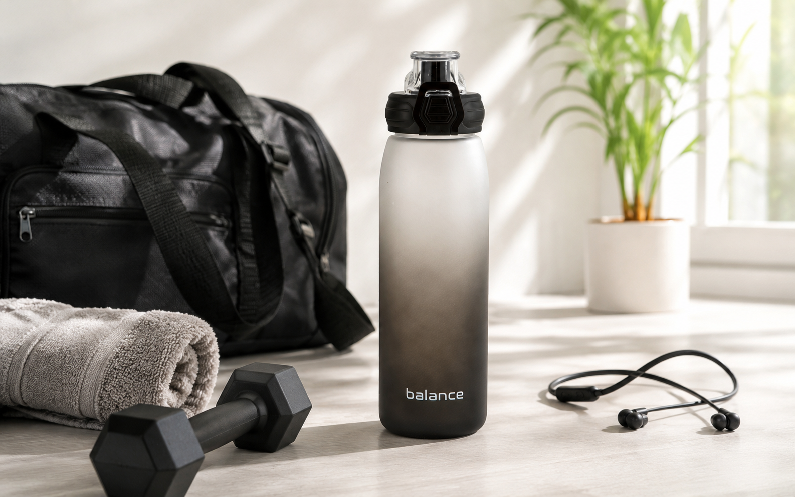 Butelka sportowa TRITAN BALANCE 850ml czarny