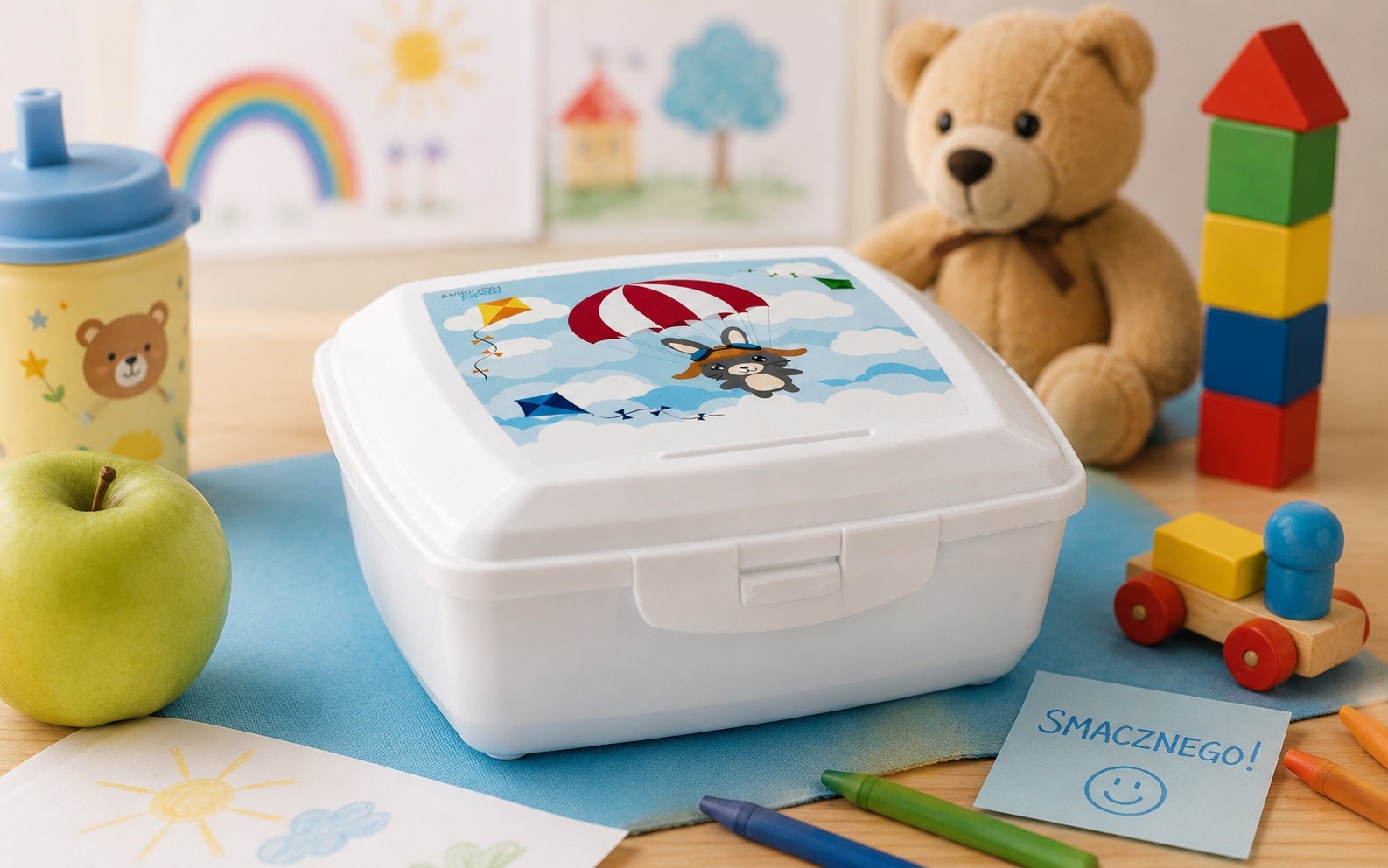 Pojemnik lunchbox 0,85 L Spadochron Betty i Bunny