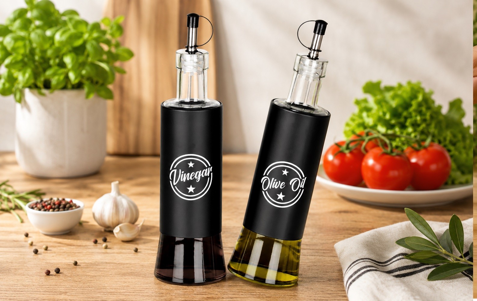 Butelki na ocet i oliwę 300 ml 2 szt. Vilde