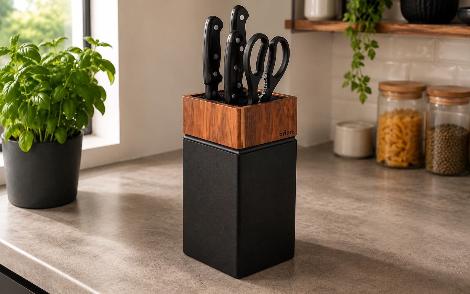 Stojak na noże WOODEN