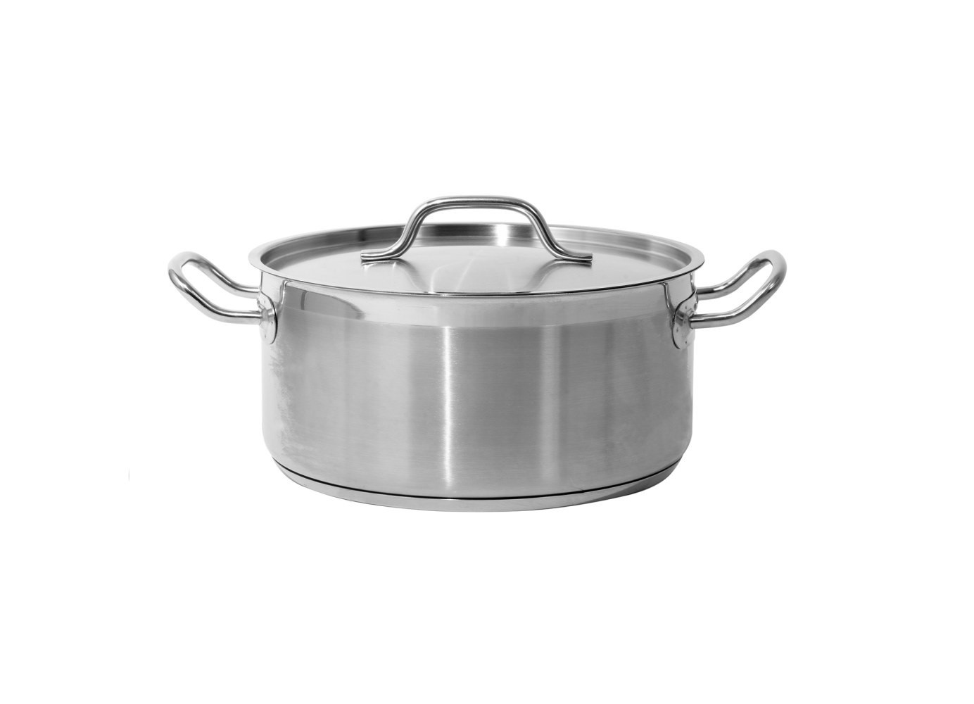 Garnek niski 8 L YATO Professional Kitchen 28 cm z pokrywką