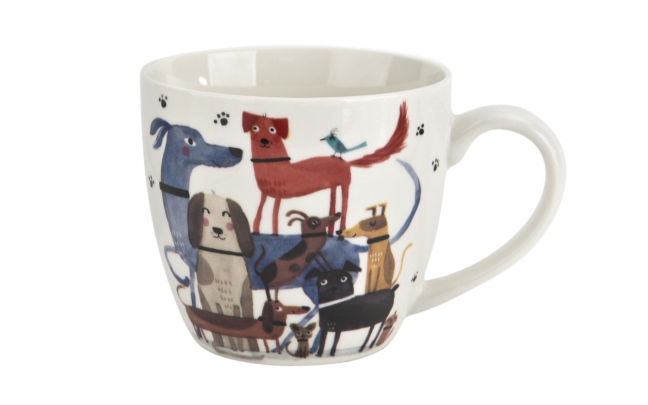 Kubek porcelanowy 460 ml Psy na spacerze