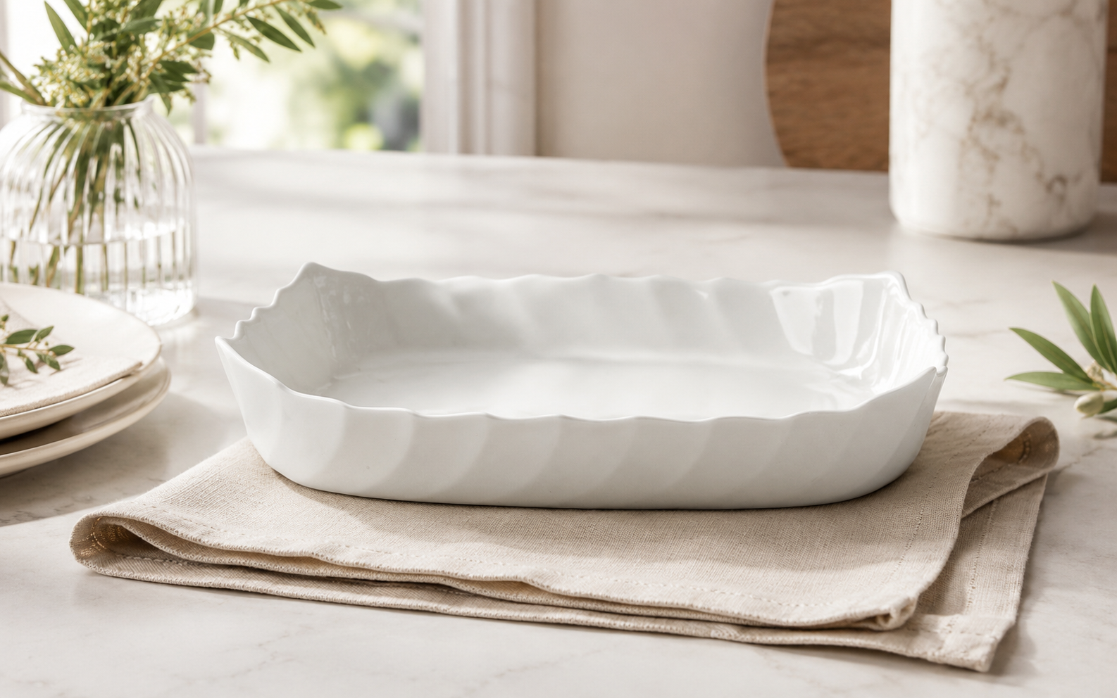 Naczynie do zapiekania prostokątne 33x27 Cuisine