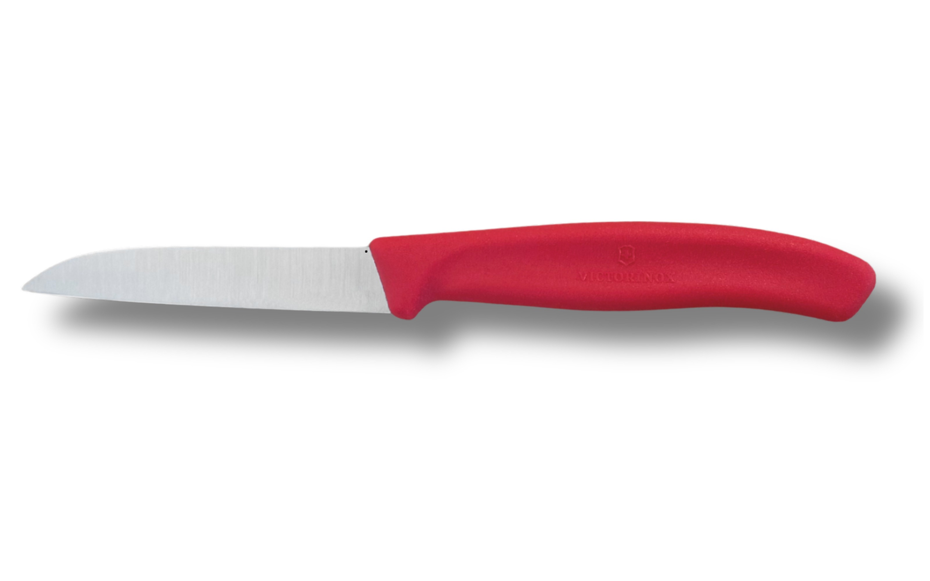 Nóż do obierania 8 cm Swiss Classic czerwony gładkie ostrze
