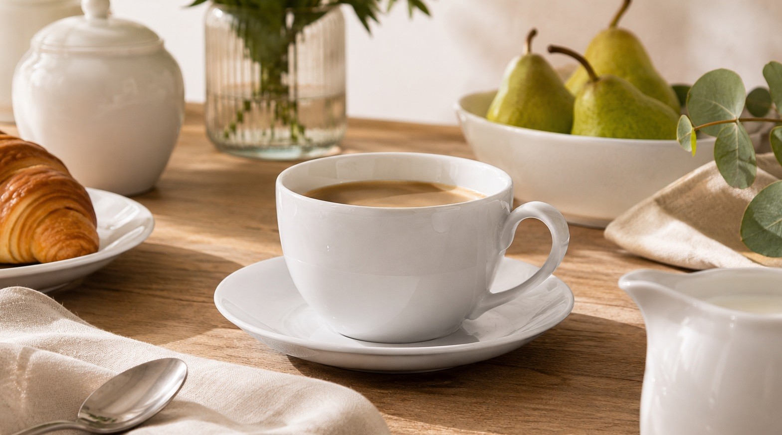 Filiżanka porcelanowa 250 ml + spodek Yvonne Stock