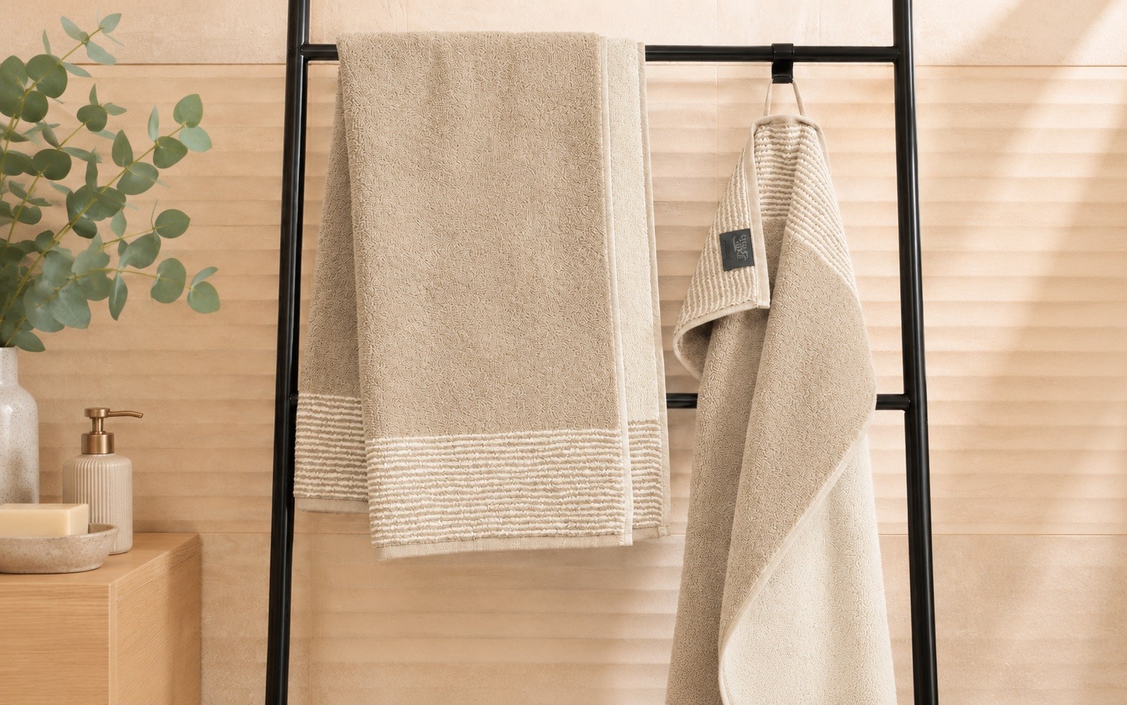 Ręcznik 50x100 cm TWO-TONE 590-33 sand