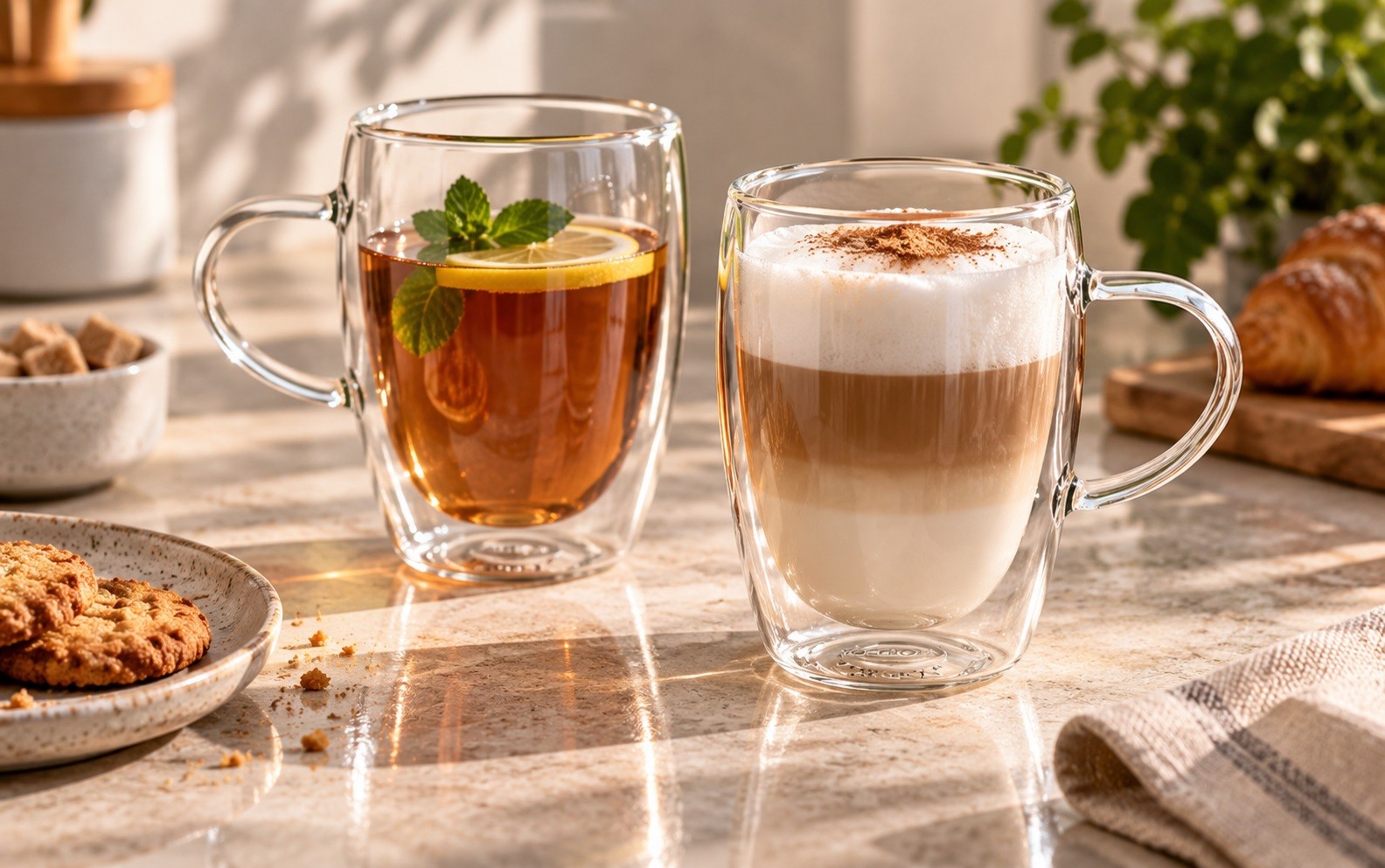 Komplet 2 szklanek termicznych 350 ml Doble