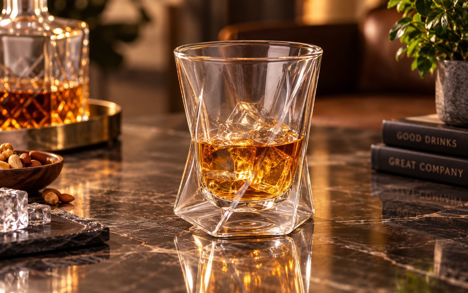 Szklanka do whisky 300 ml z podwójną ścianką Cristallo