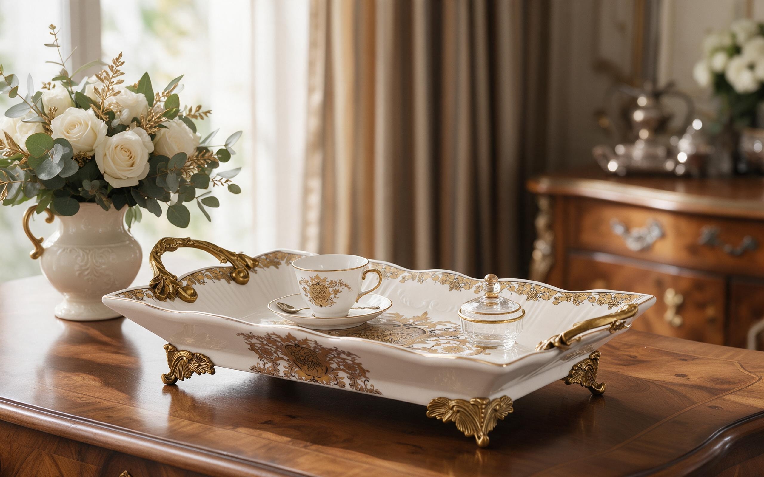 Ceramiczna taca dekoracyjna 39x20,5 cm Empire