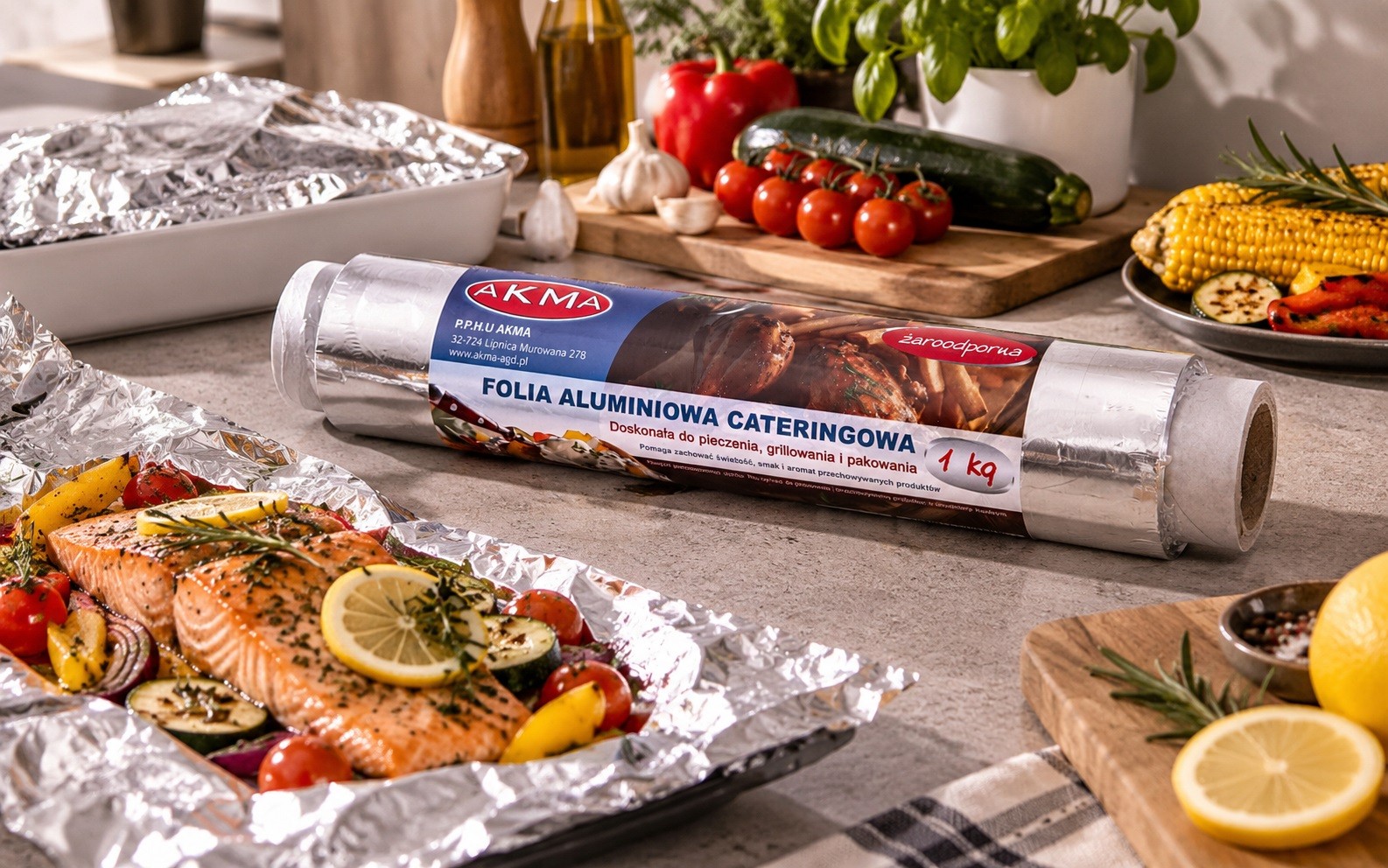 Folia aluminiowa cateringowa 1 Kg Akma