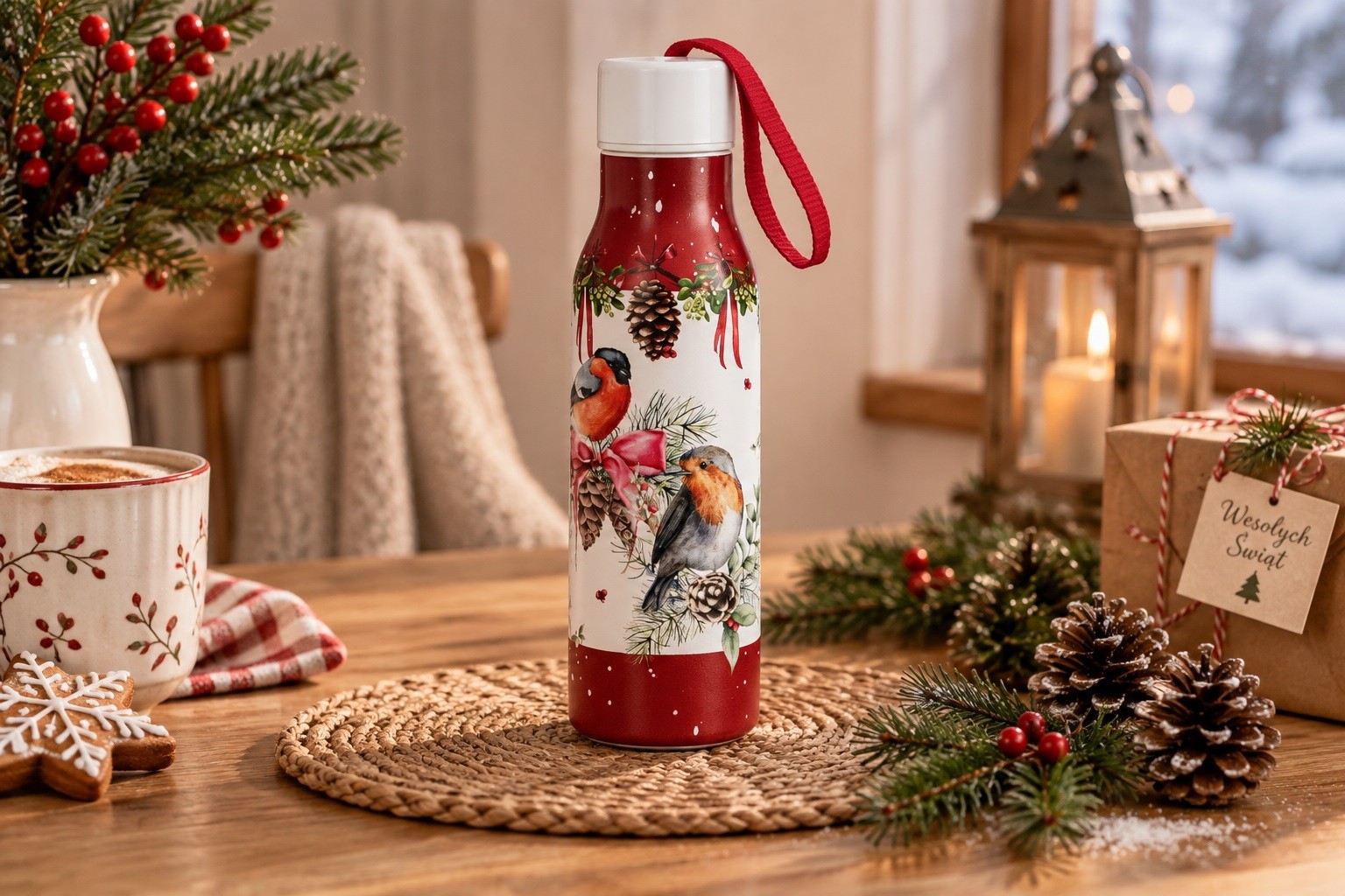 Butelka termiczna 500 ml BIRDS OF WINTER