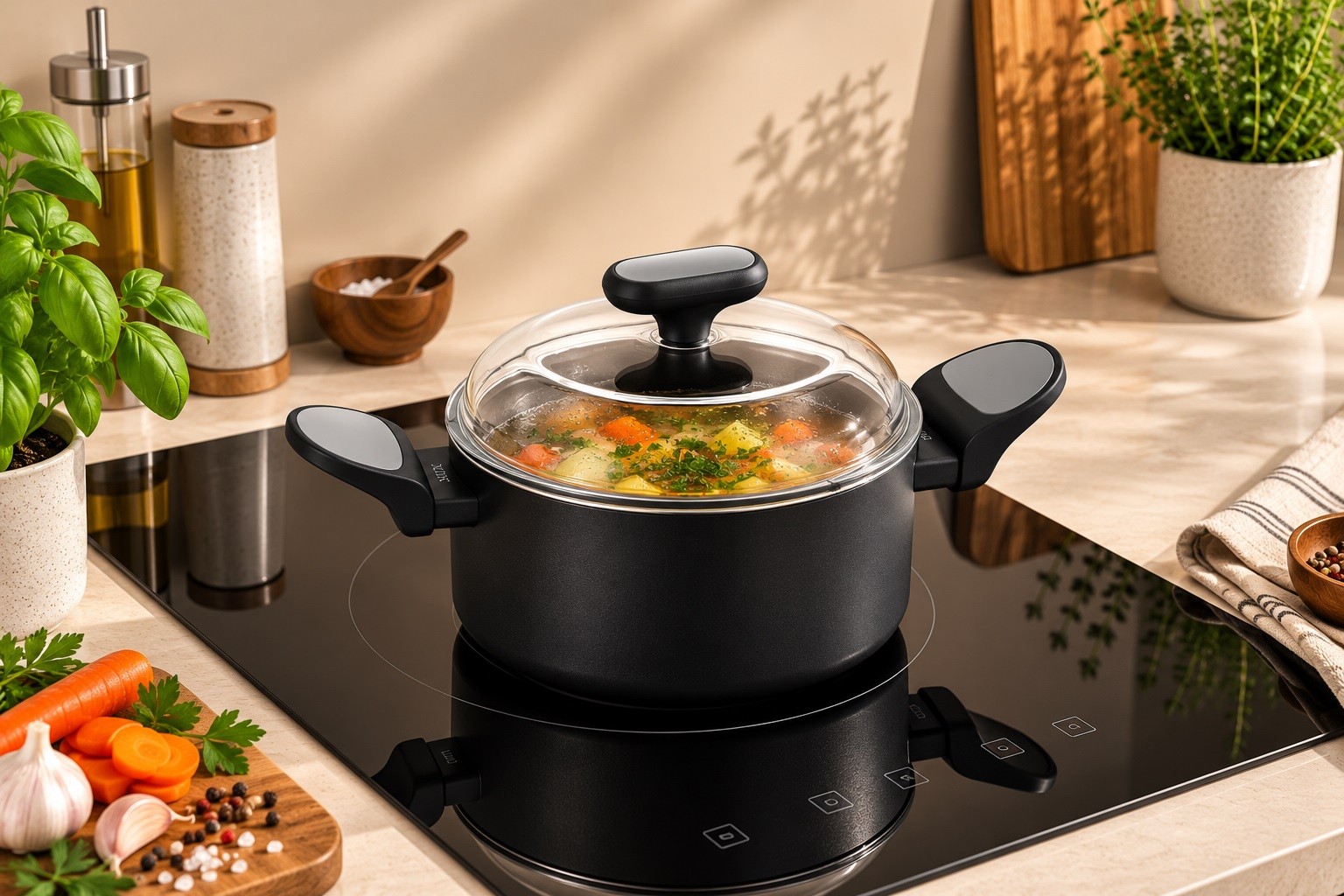 Garnek z pokrywką 3,1 L Nois Silver 20 cm