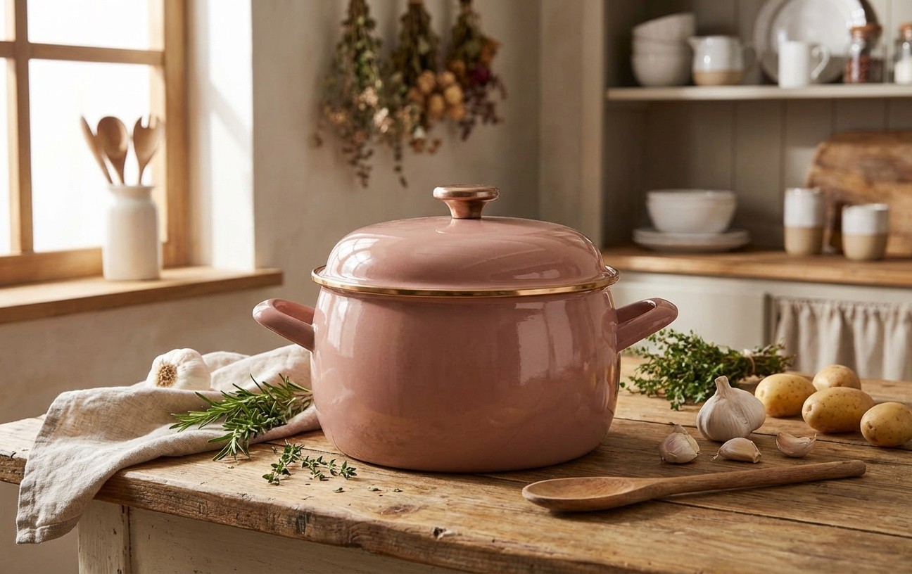 Garnek emaliowany 4,2 L Metalac Mocha Mousse