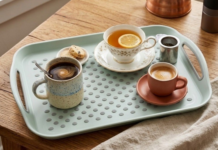 Taca do serwowania 41,5x28,7 cm zielona Kesper 77301