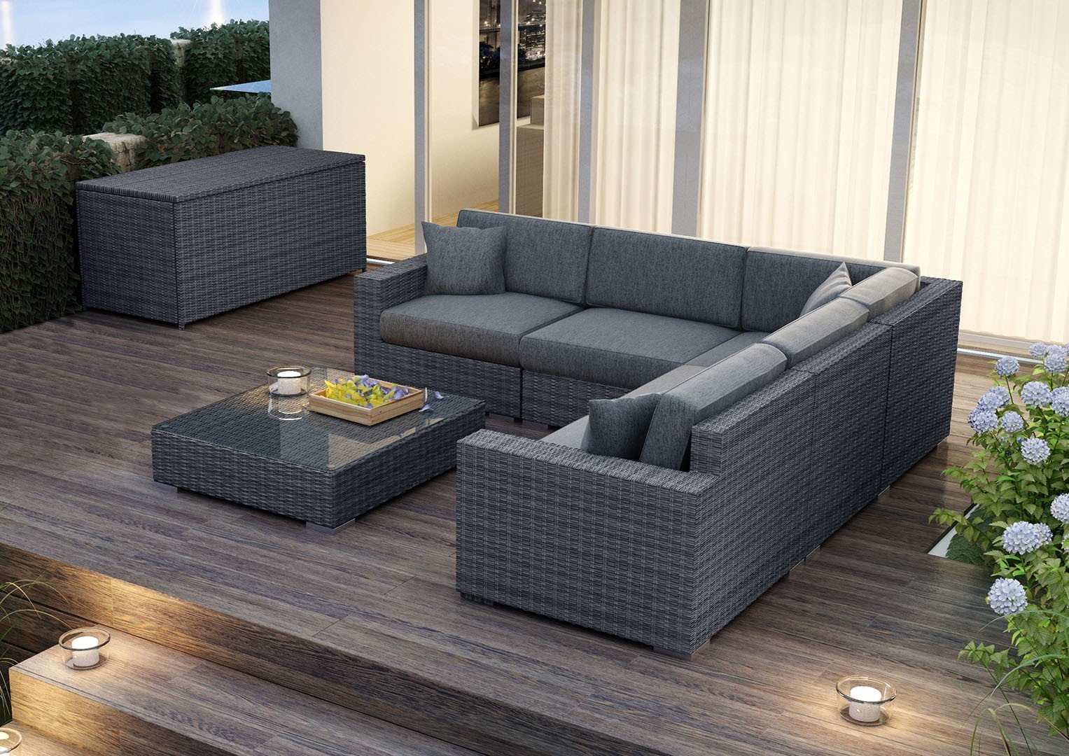 Meble ogrodowe MILANO II Royal szary