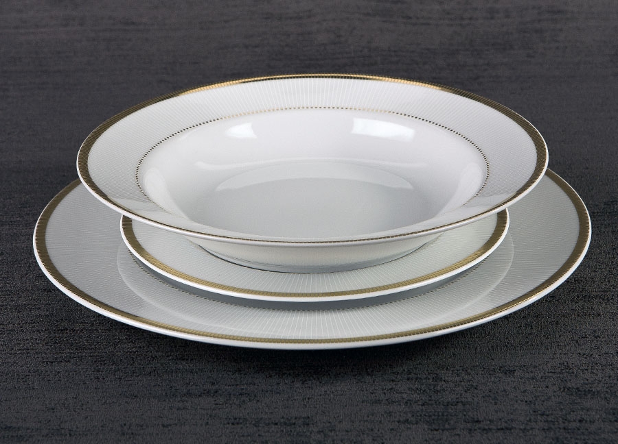 Komplet talerzy 6/18 Marcello Gold
