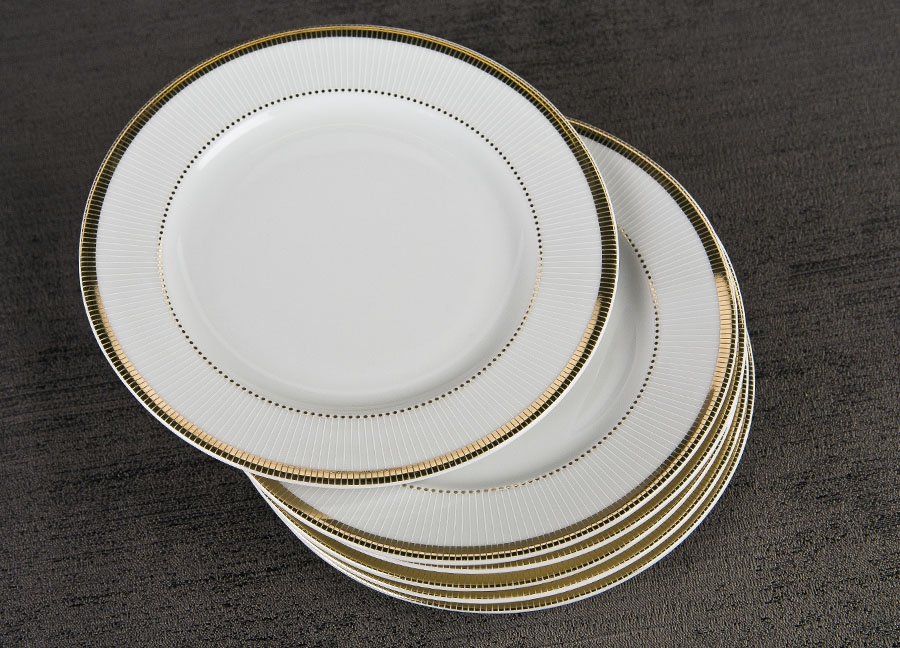 Kpl. 6 talerzy deserowych 17cm Marcello Gold