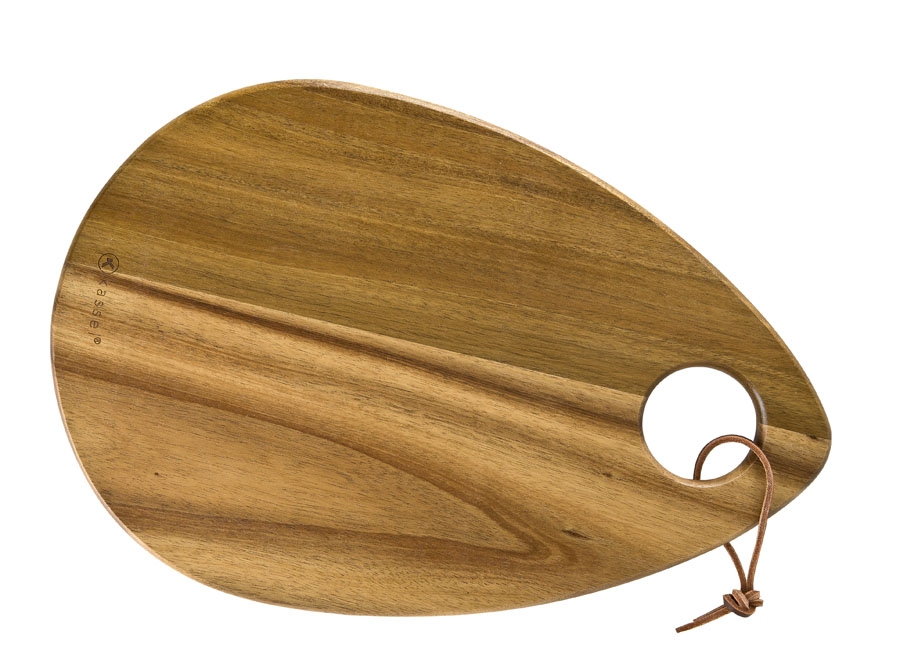 Deska do krojenia akacjowa 35cm łezka