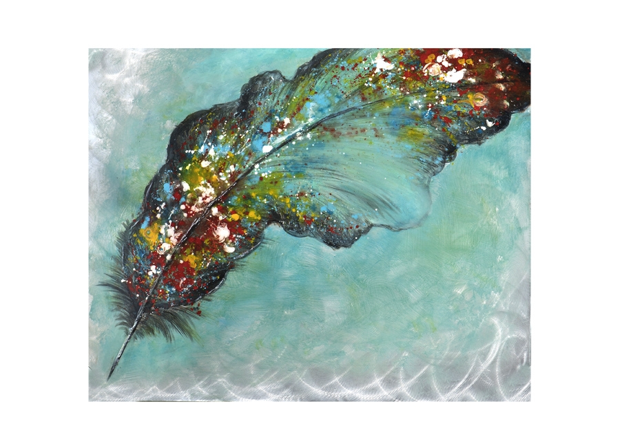 Obraz na płótnie 80x100cm Pióro