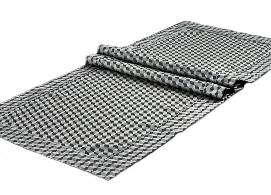 Bieżnik na stół 50x150cm Quader Popiel
