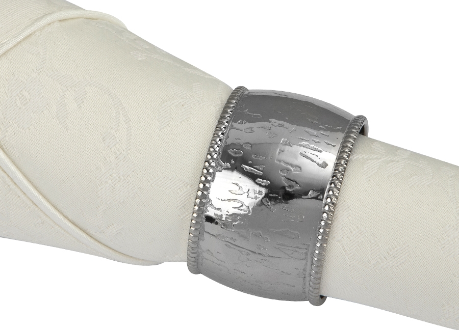 Obrączka na serwetę MI silver