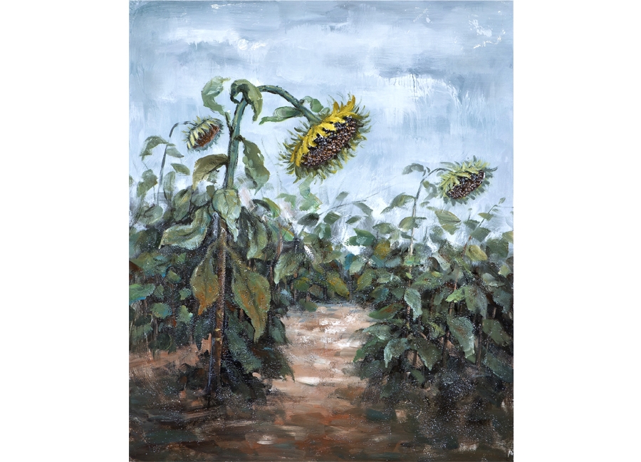 Obraz na płótnie 100x120cm Słoneczniki