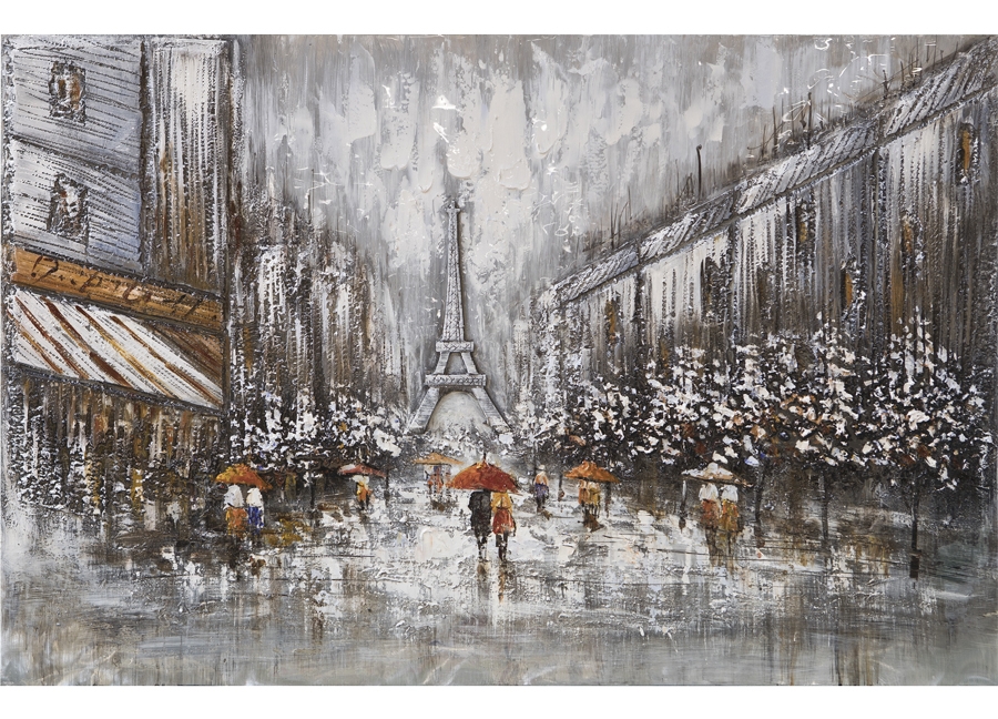 Obraz na płótnie 100x150cm Paryska ulica