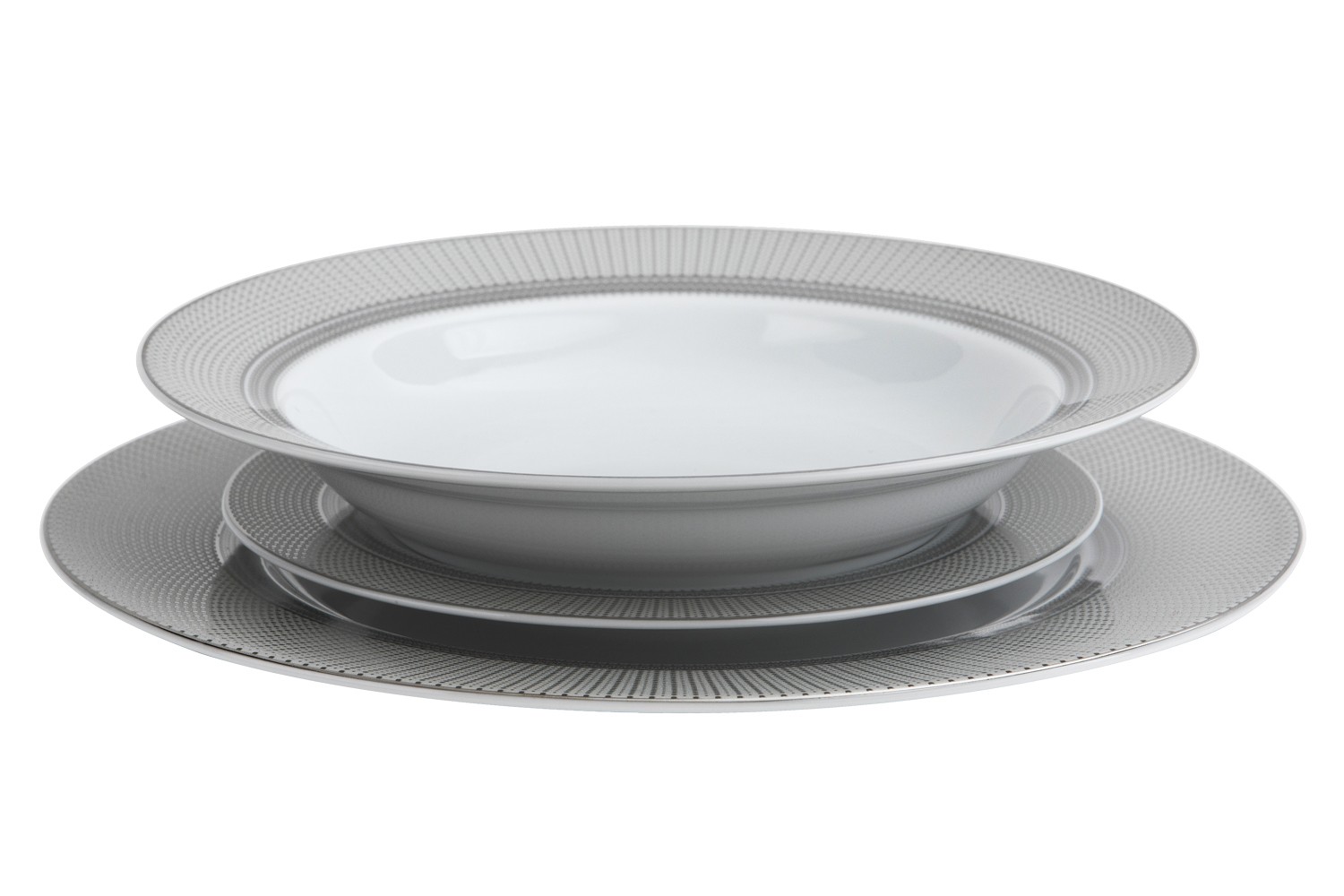 Komplet talerzy 6/18 Amaro Silver