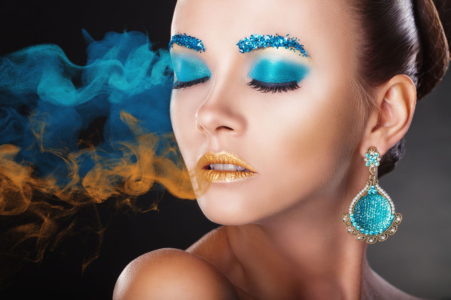 Obraz szklany 120x80 Make up