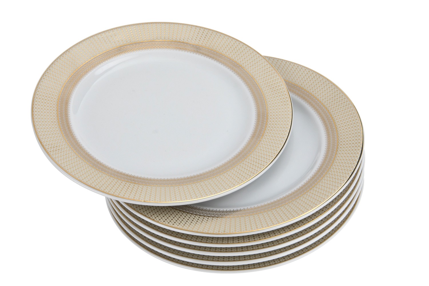 Zestaw 6 talerzy deserowych 17 cm Amaro Gold