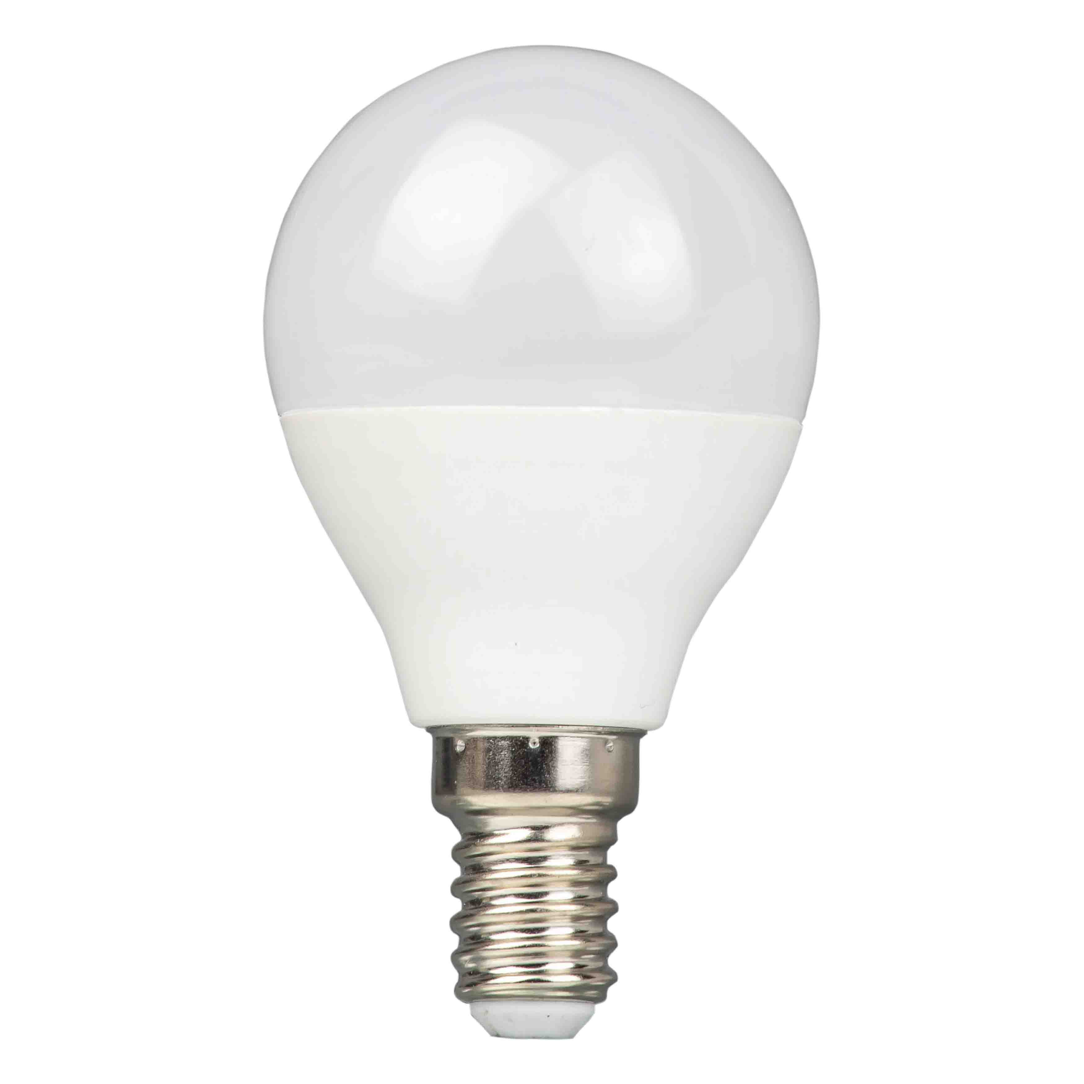 Żarówka LED kulka G45 E14 6W Mleczna Ciepła