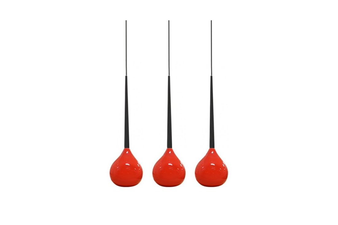 Lampa wisząca Aga 3 MD1289-3 RED