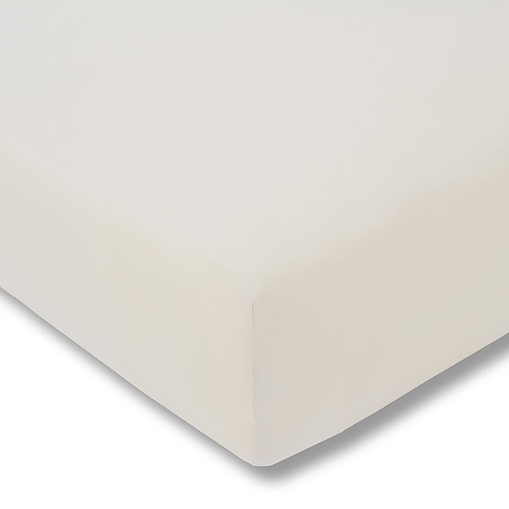 Prześcieradło z gumką jersey 100x200 cm ELFENBEIN feinjersey