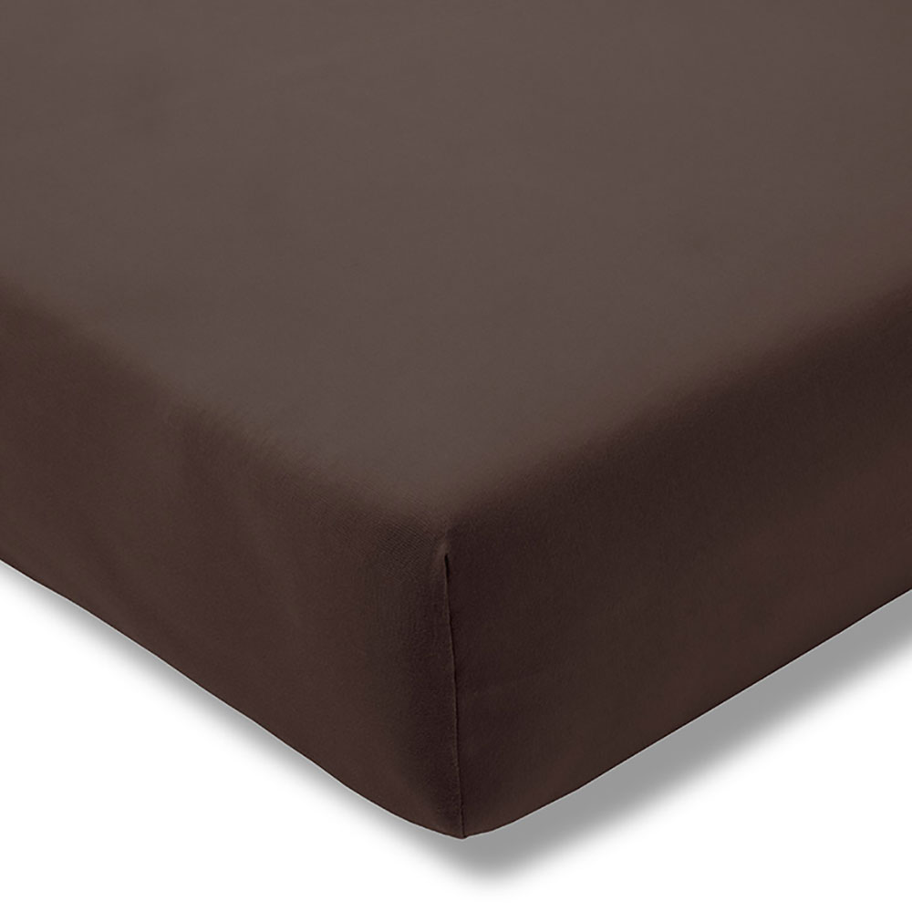 Prześcieradło z gumką jersey 100x200 cm SCHOKO feinjersey