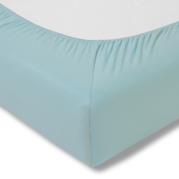 Prześcieradło z gumką jersey 150x200 cm AZUR feinjersey